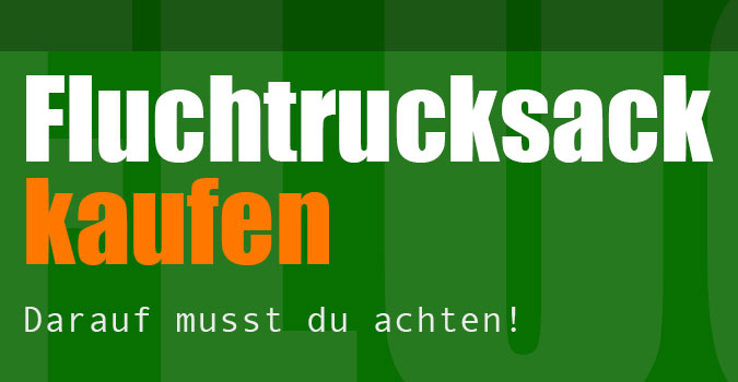 Fluchtrucksack kaufen