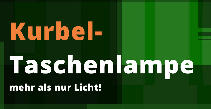 Kurbeltaschenlampe