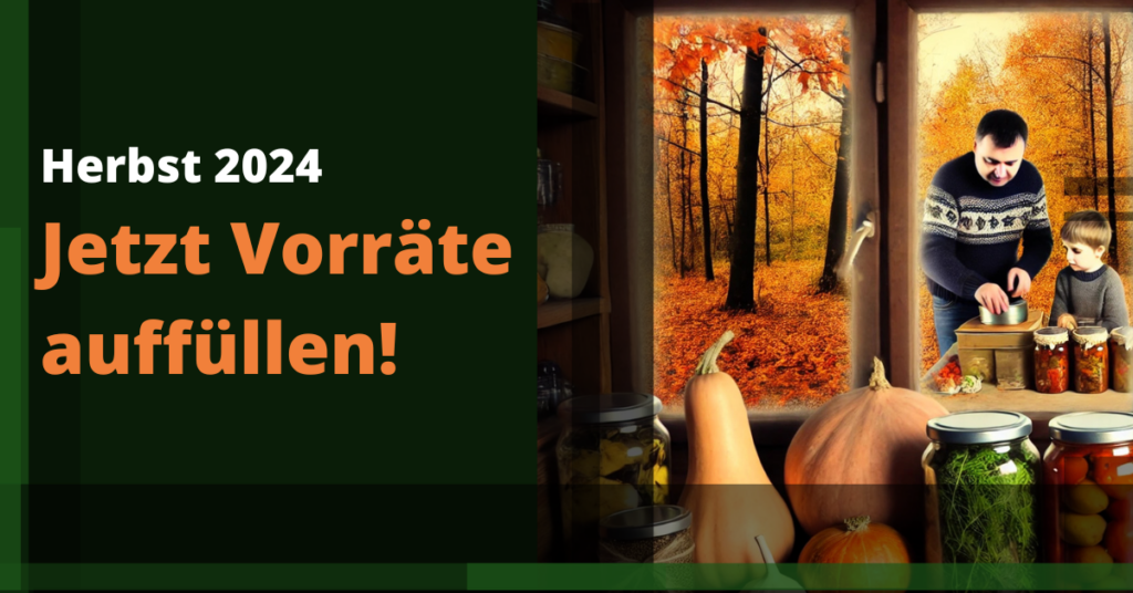herbst vorräte auffüllen
