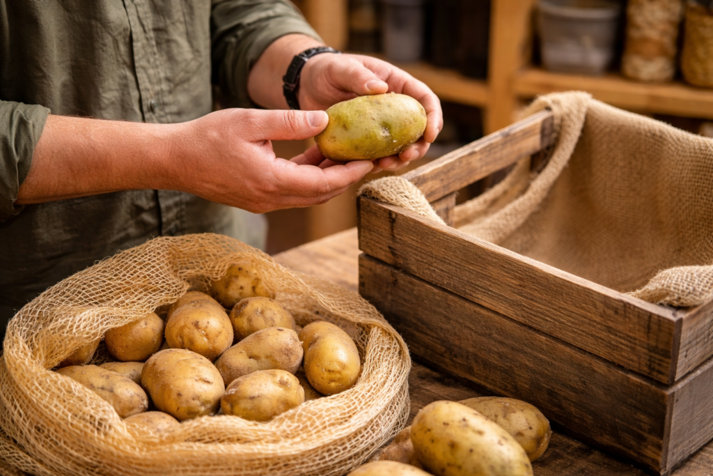 Kartoffeln prüfen